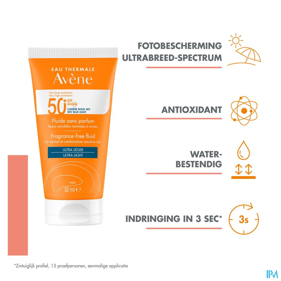 Eau Thermale Avène - Fluide sans parfum SPF 50+