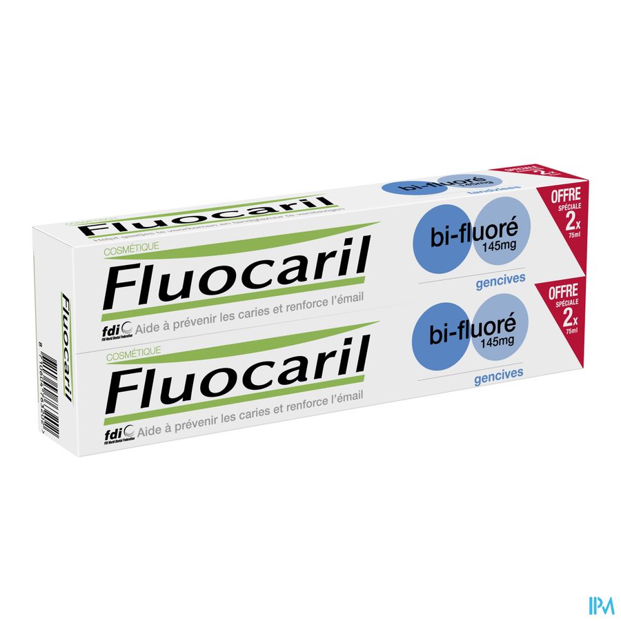 Fluocaril Dentifrice Bi-fluore 145 Gencives 2x75ml
