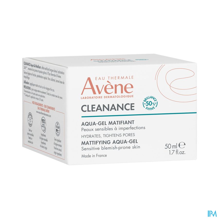 Eau Thermale Avène  CLEANANCE Aqua-gel matifiant Peaux sensibles à imperfections
