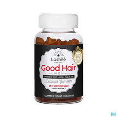 Lashilé GOOD HAIR MEN 60 gummies anti-chute* et force des cheveux** masculins!