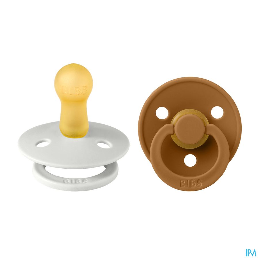 Bibs 2 Sucette Duo Haze/caramel 2