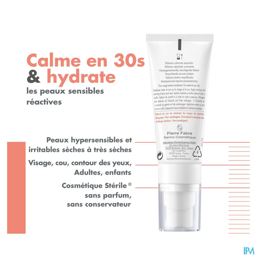Eau Thermale Avène - Tolérance CONTROL Baume apaisant restaurateur Cosmétique Stérile®