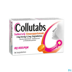 Collutabs Sans Sucre Goût Orange 2mg/0,6mg/1,2mg Pastilles