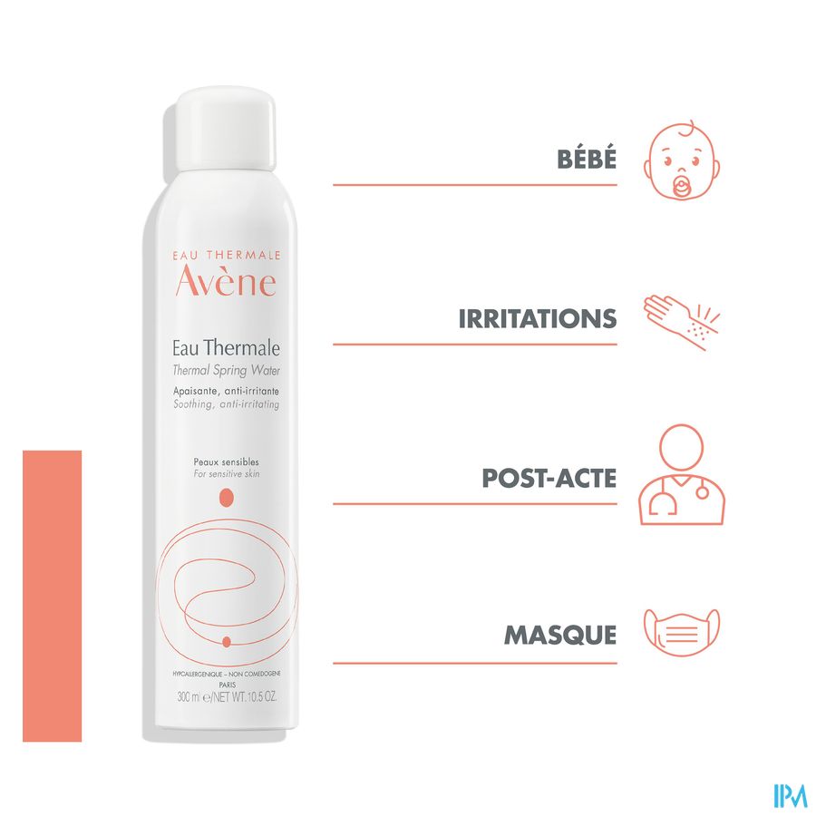 Eau Thermale Avène - Spray Brumisateur Apaisant Eau Thermale Peaux sensibles