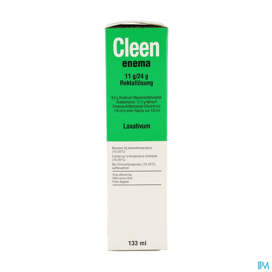 Cleen Enema 11g/24g Sol Rectale Fl 133ml