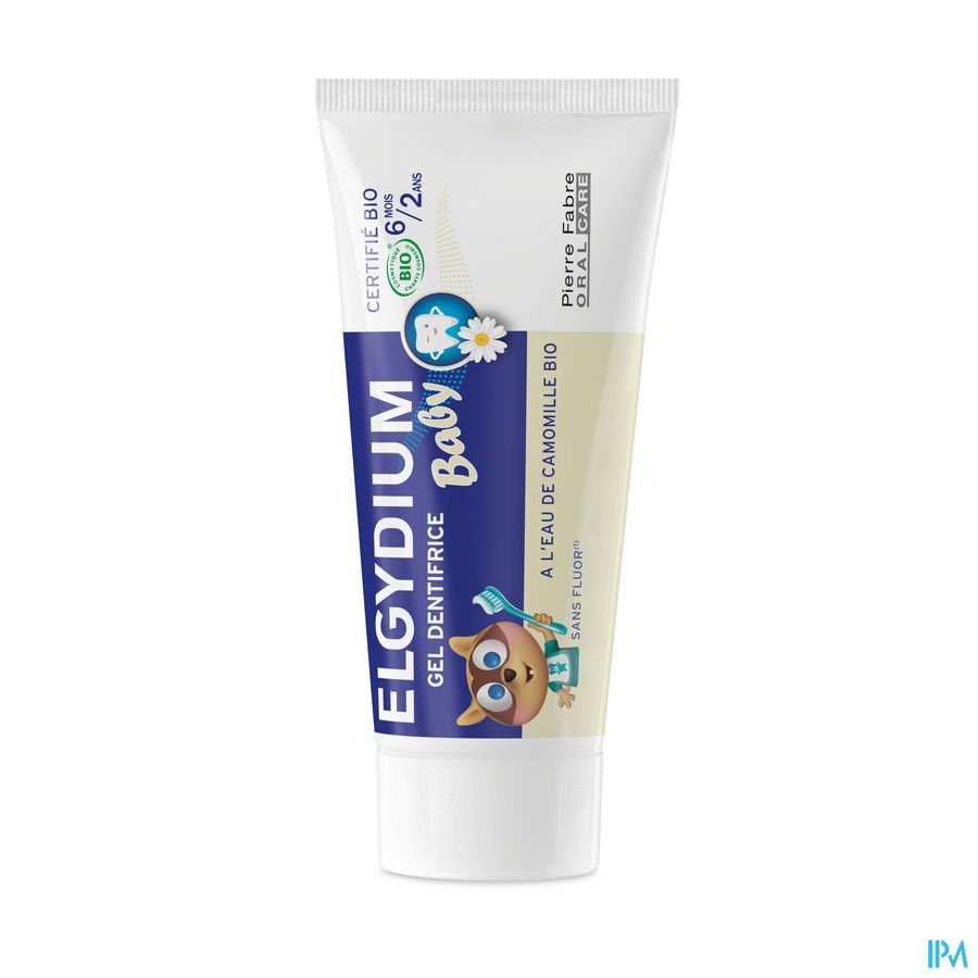 ELGYDIUM Baby dentifrice - dentifrice bébé 6 mois / 2 ans – certifié BIO