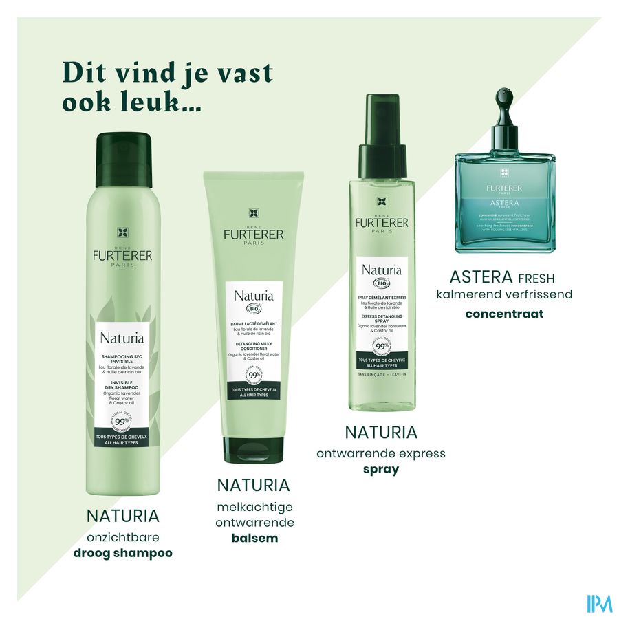 René Furterer  - NATURIA Shampooing micellaire douceur - Shampoing ultra doux sans sulfates pour tous types de cheveux