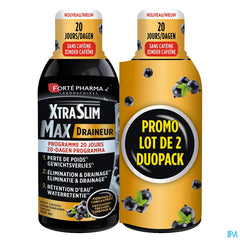 XTRASLIM MAX DRAINEUR CASSIS DUO 2X500 ML