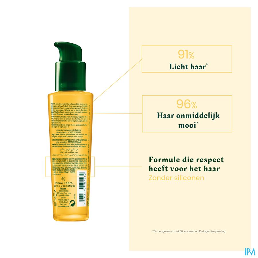René Furterer - Crème de jour hydratation brillance - Soin hydratant à l'huile de karité - KARITE HYDRA