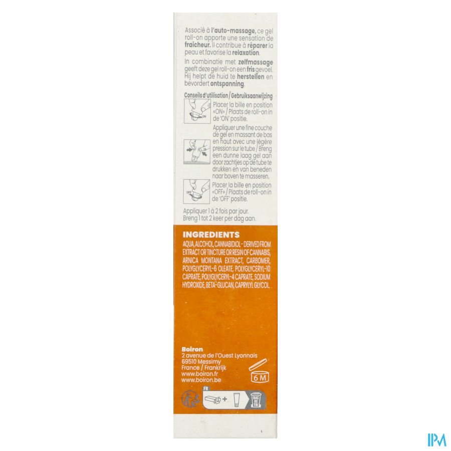 Cbd Gel Roll-on Reparateur & Relaxant 45g Boiron