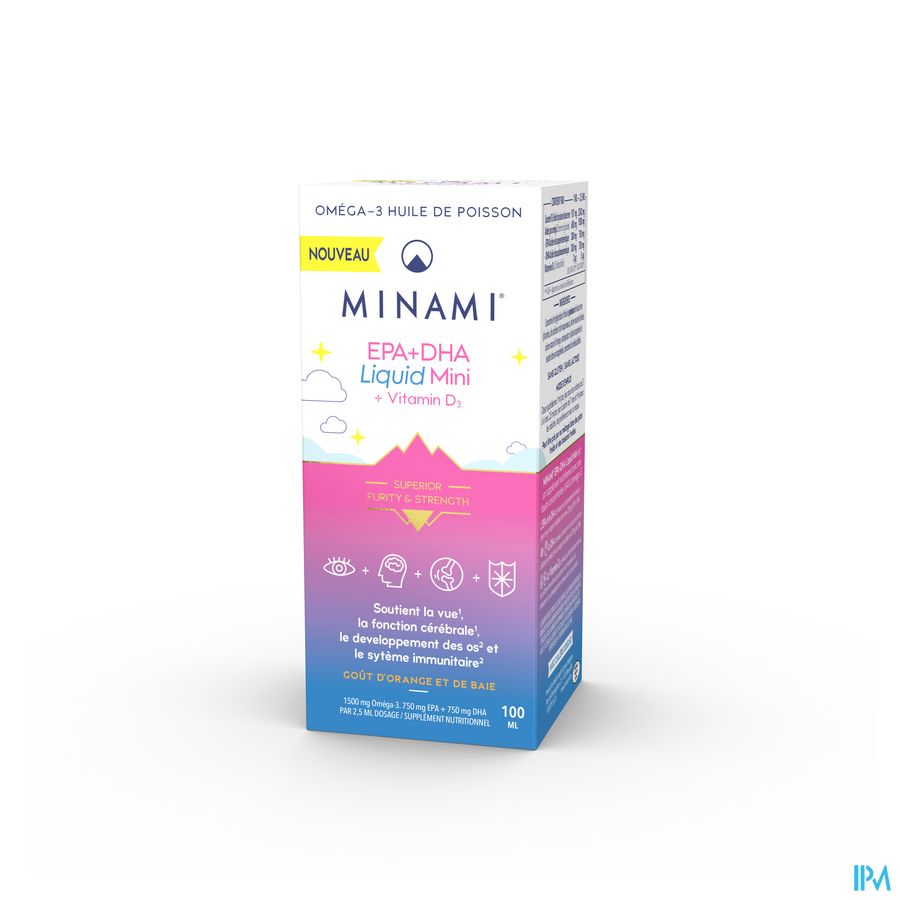 Minami Epa+dha Liquid Mini + Vit D3 Fl 100ml