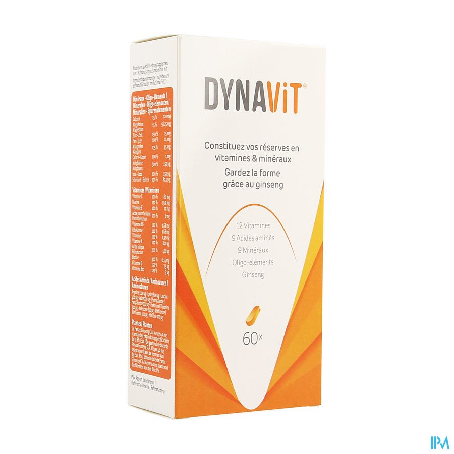 Dynavit Multivitamines & Minéraux 2 mois  - 60  comprimés