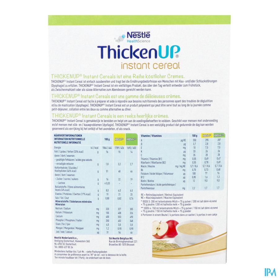 Thickenup Instant Cereal Pomme Noisette Pdr 450g