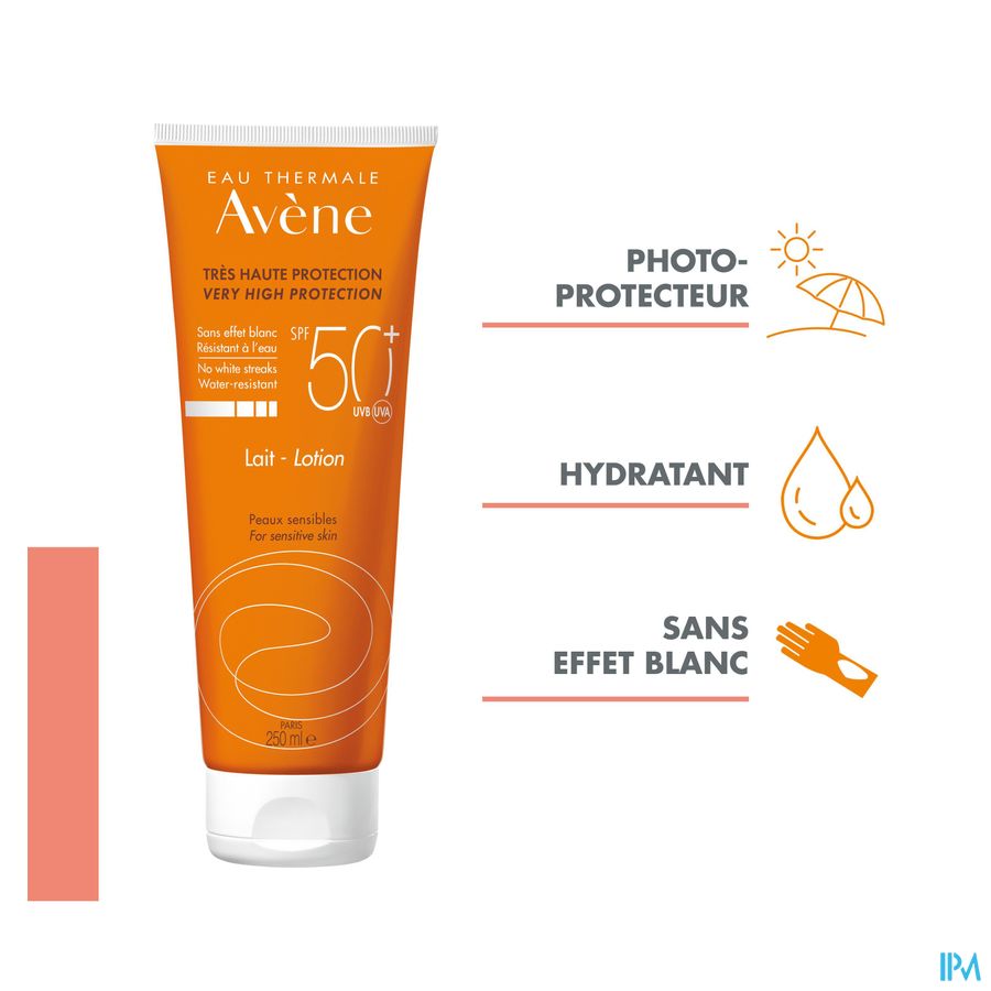Eau Thermale Avène - Lait SPF50+ Soins solaires ORANGE