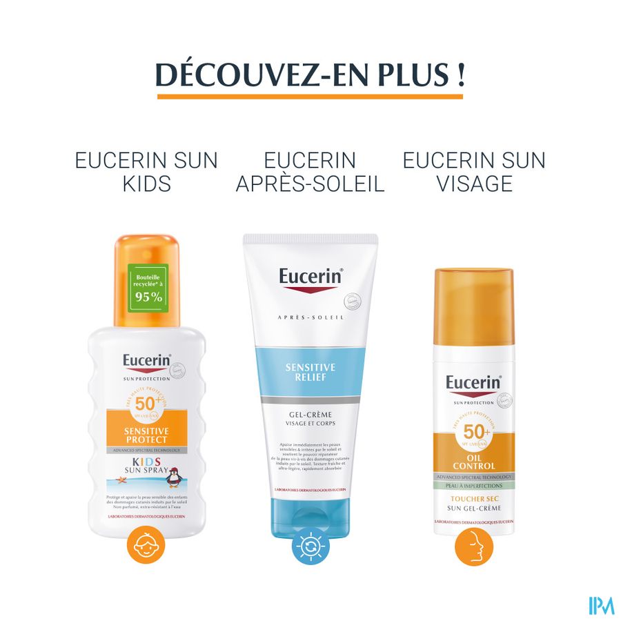 Sun Sensitive Protect SPF 50+ Toucher Sec Gel-Crème Texture Ultra-Légère Tube 200ml
