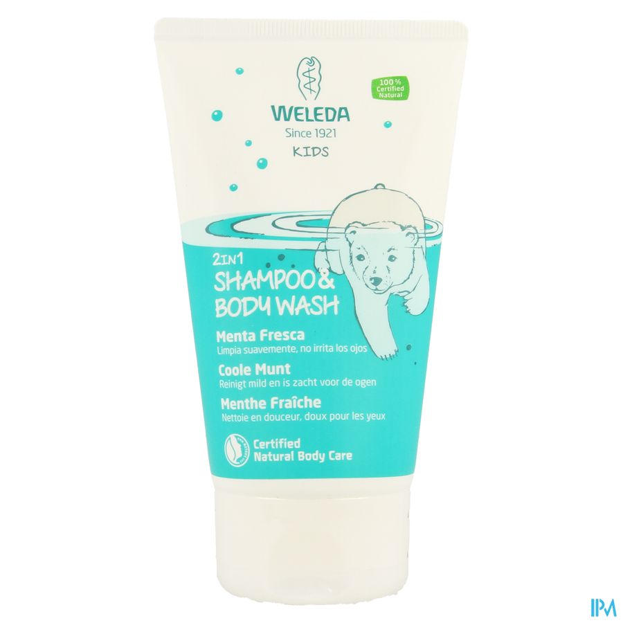 Weleda Kids Sh & Bodywash 2en1 Menthe Fraiche150ml
