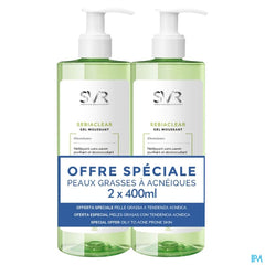 Svr Sebiaclear Gel Moussant Duo Tb 2x400ml