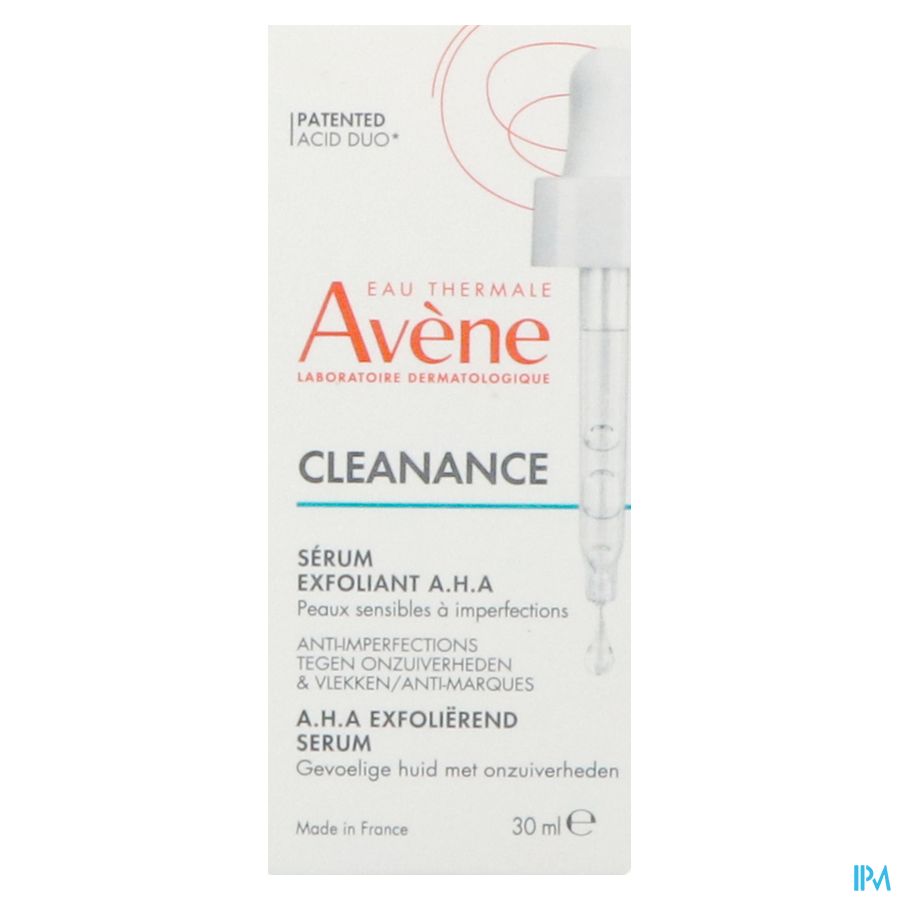 Eau Thermale Avène CLEANANCE Sérum exfoliant A.H.A - Anti-imperfections, anti-marques pour les peaux sensibles à imperfections