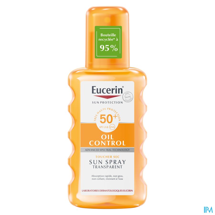 Sun Oil Control SPF 50+ Touche Sec Spray Transparent 200ml