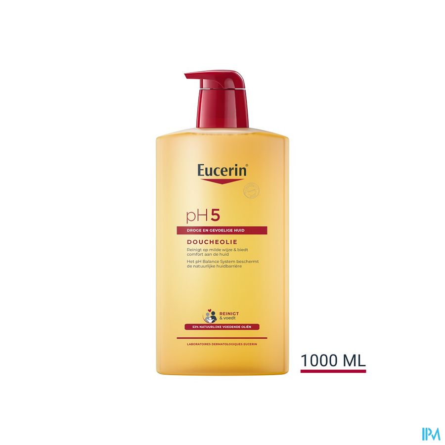 pH5 Huile de Douche Peau Sèche et Sensible avec pompe 1000ml