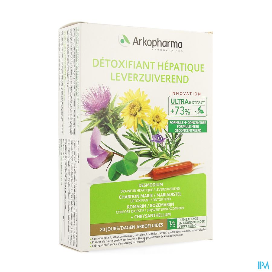 Arkofluide Detoxifiant Hepatique Amp 20x10ml