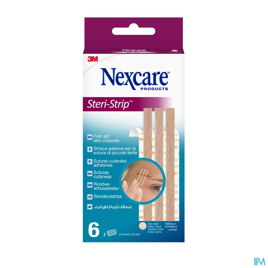 Nexcare 3m Steri-strip Sut.cut.ad.beige 6mmx75mm 6