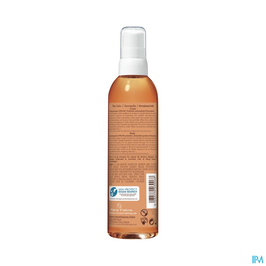 Eau Thermale Avène Huile solaire SPF30 Soins solaires ORANGE