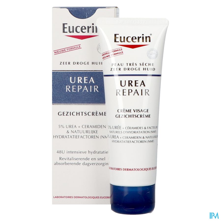 Eucerin Urearepair Cr Visage 5% Uree Tube 50ml Nf