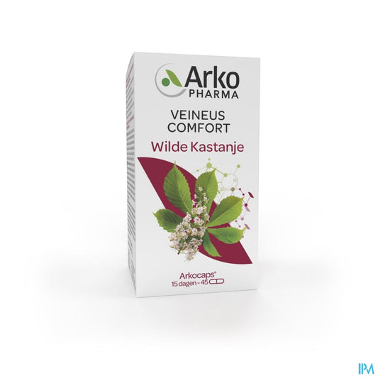 Arkopharma Arkogélules Marronnier D'Inde Confort veineux 45 Gélules Végétales