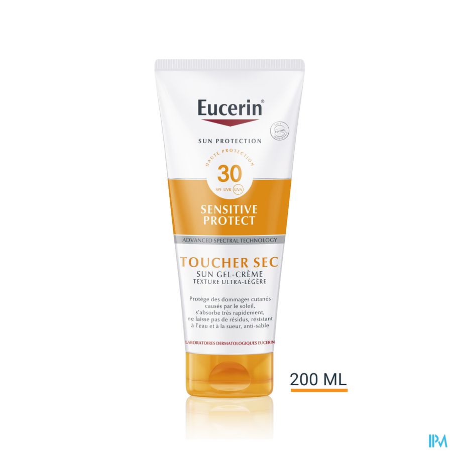 Sun Sensitive Protect SPF 30 Toucher Sec Gel-Crème Texture Ultra-Légère Tube 200ml