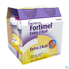 Fortimel Extra 2kcal Goût Vanille Bouteilles 4x200ml