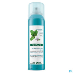Klorane - Shampoing sec détox à la Menthe aquatique BIO - Tous types de cheveux