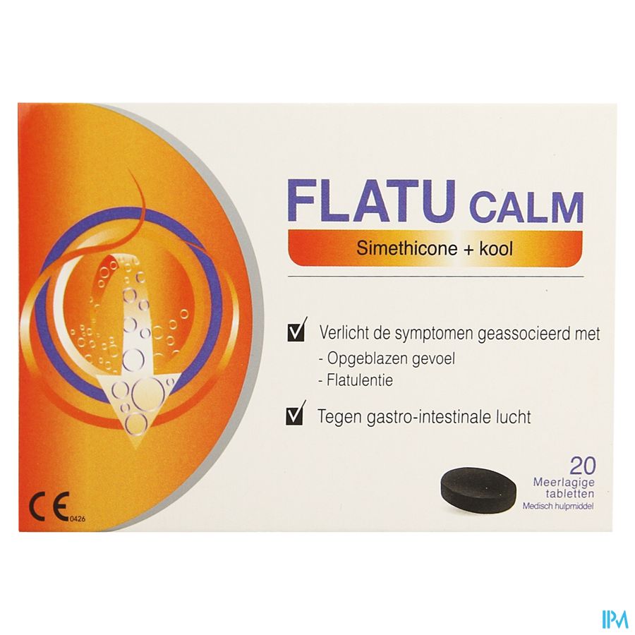 Flatu Calm 20 comprimés - chez des ballonnements et crampes