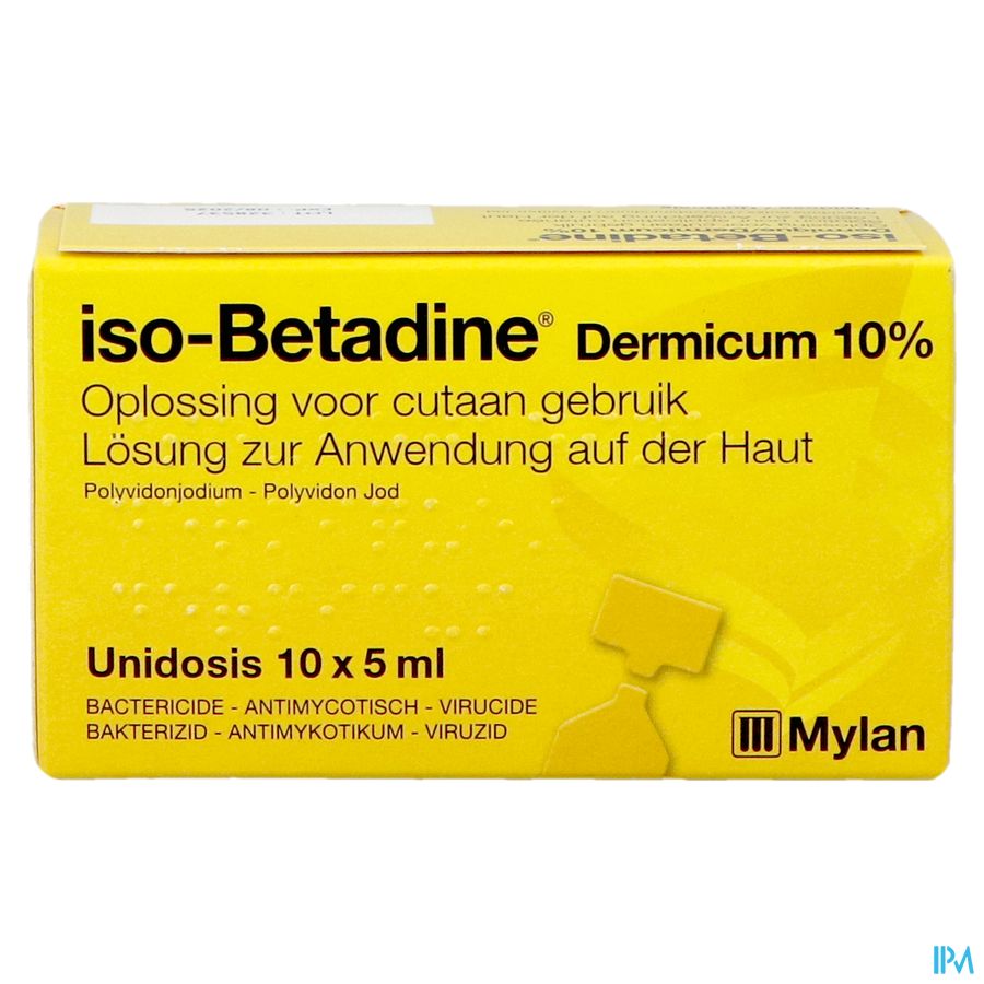 Iso Betadine Derm 10% Unidose Fl 10x5ml