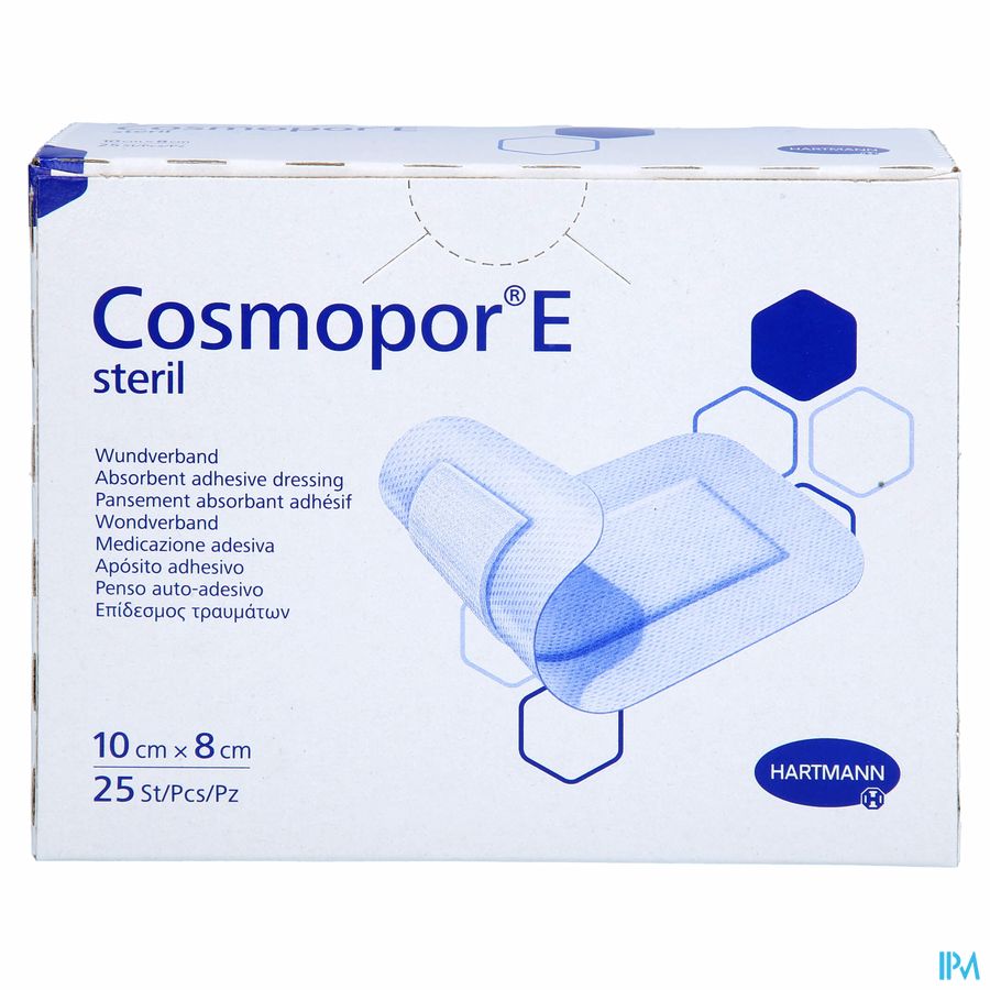 Cosmopor E Latexfree 10x8cm 25 P/s