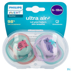 Philips Avent Sucette +6m Air Mix Animaux