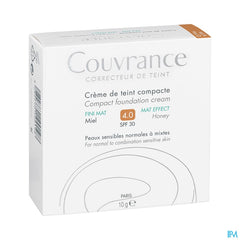 Eau Thermale Avène COUVRANCE Crème de teint compacte Fini mat Miel