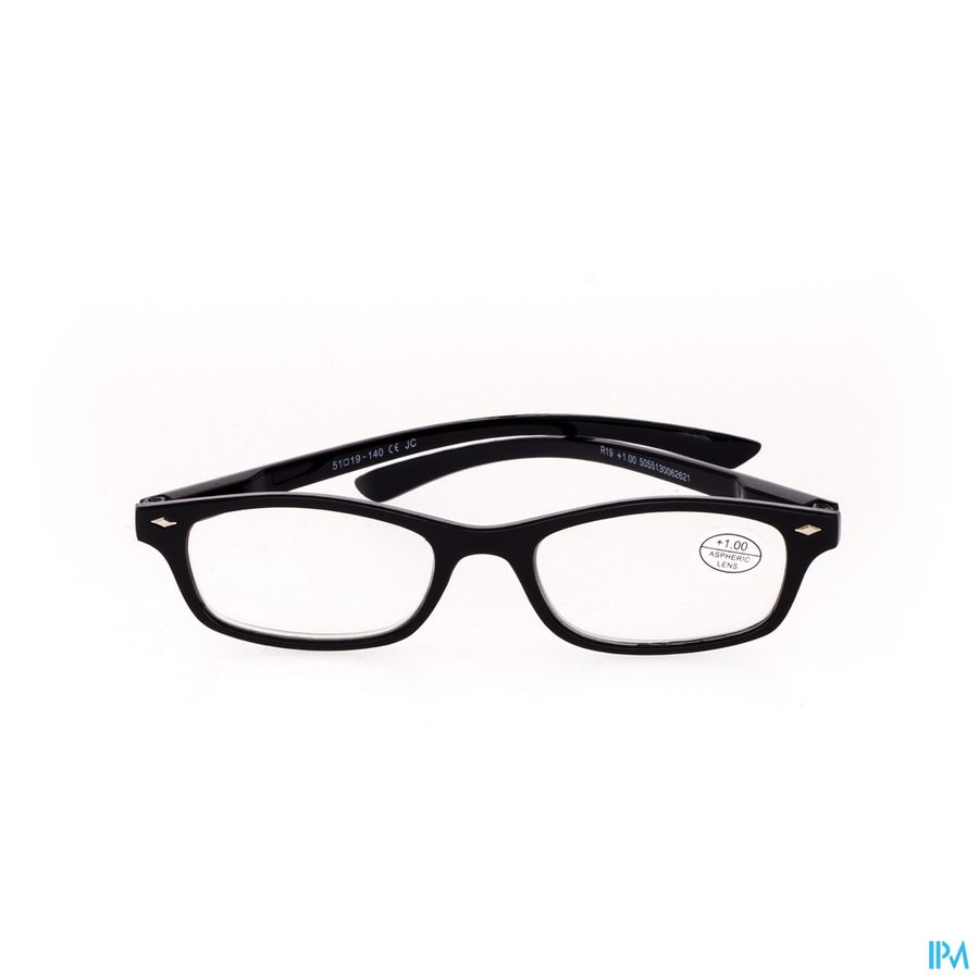 Pharmaglasses Lunettes Lecture Diop.+1.00 Black