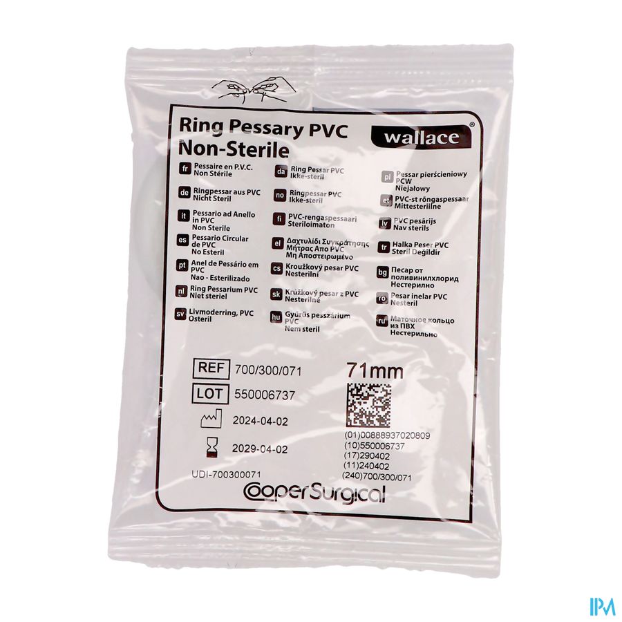 Portex Pessaire Vinyl 71mm 1