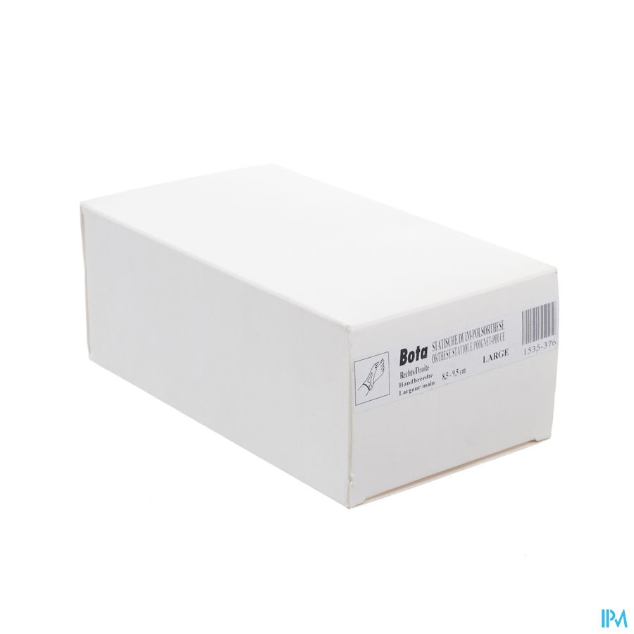 ORTHESE STATIQUE POIGNET-POUCE  DROITE \ L = 8,5- 9,5 cm