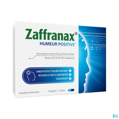 Zaffranax® Humeur Positive 45 Gélules - Émotionnel (1), stress (2), fatigue (3)