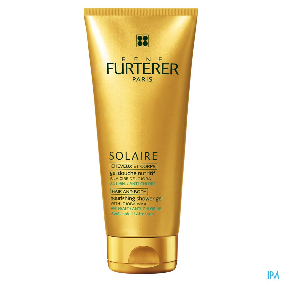 René Furterer - Gel douche nutritif - Gel douche après soleil cheveux et corps - SOLAIRE