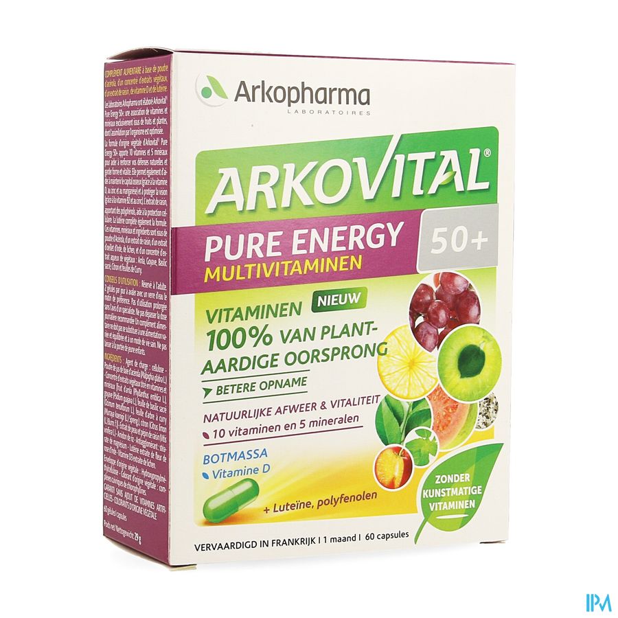 Arkovital Pure Energy 50+ Caps 60