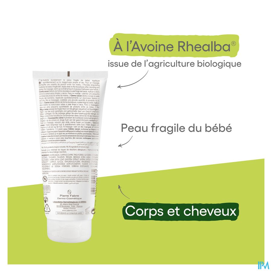 A-DERMA - PRIMALBA CREME COCON BEBE HYDRATATION 24H - PRIMALBA