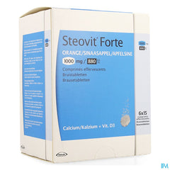 Steovit Forte Orange 1000mg/880 U.I. Calcium & Vit D 90 comprimés effervescents