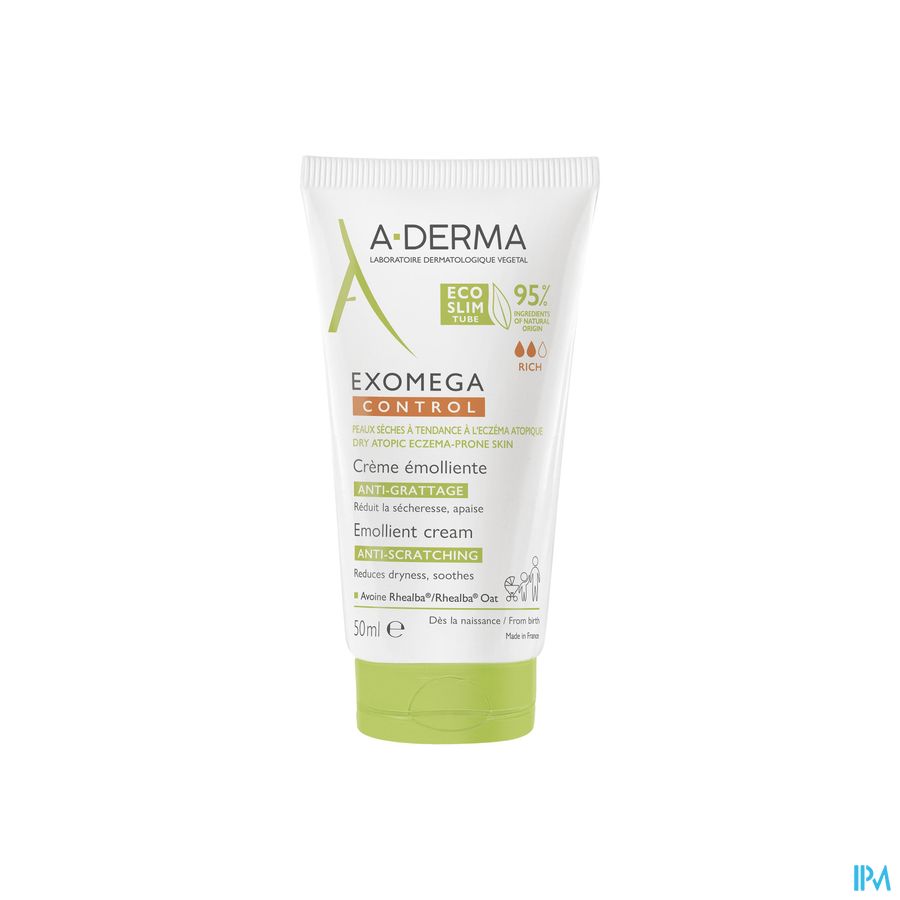 A-Derma Exomega control crème émolliente anti-grattage peau à tendance atopique 400ml