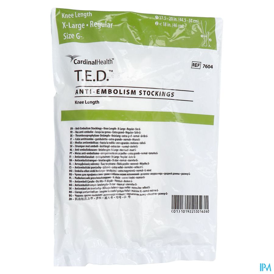 Ted Bas Genou 76040 Xl Regul Blanc