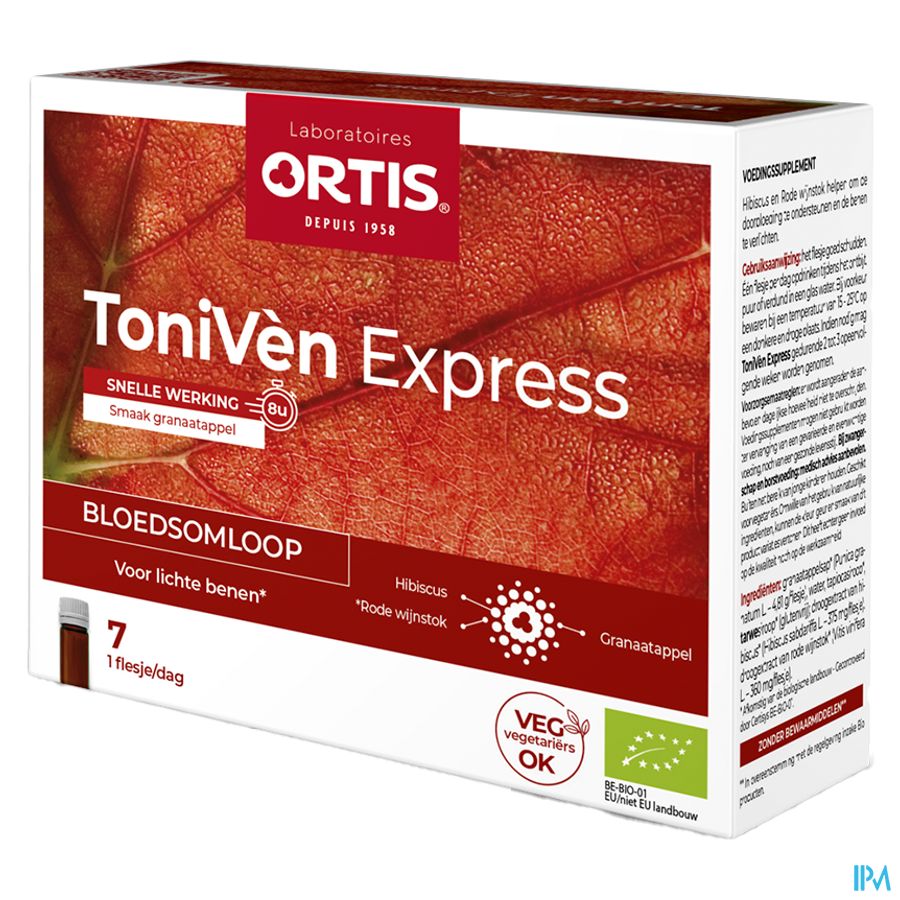 Ortis Toniven Express Monodose Fl 7x15ml