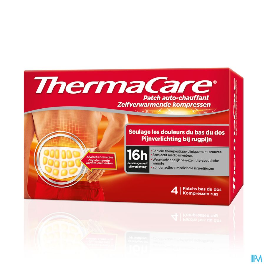 Thermacare Patch Auto-chauffant Douleurs Dos & muscles - 4 pièces