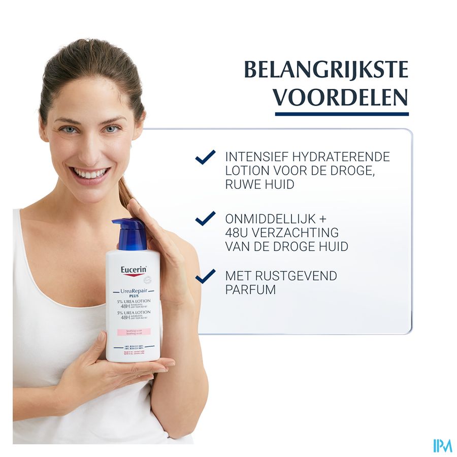 UreaRepair Plus Émollient 5% d'Urée Parfum Apaisant Peau Sèche et Rugueuse avec pompe 400ml